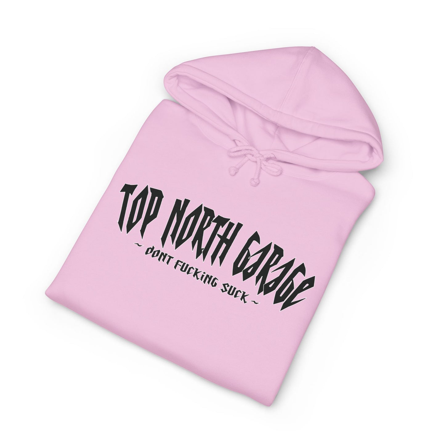 Garage Crewneck Hoodie — "Top North Garage" Vintage Mechanic Pullover