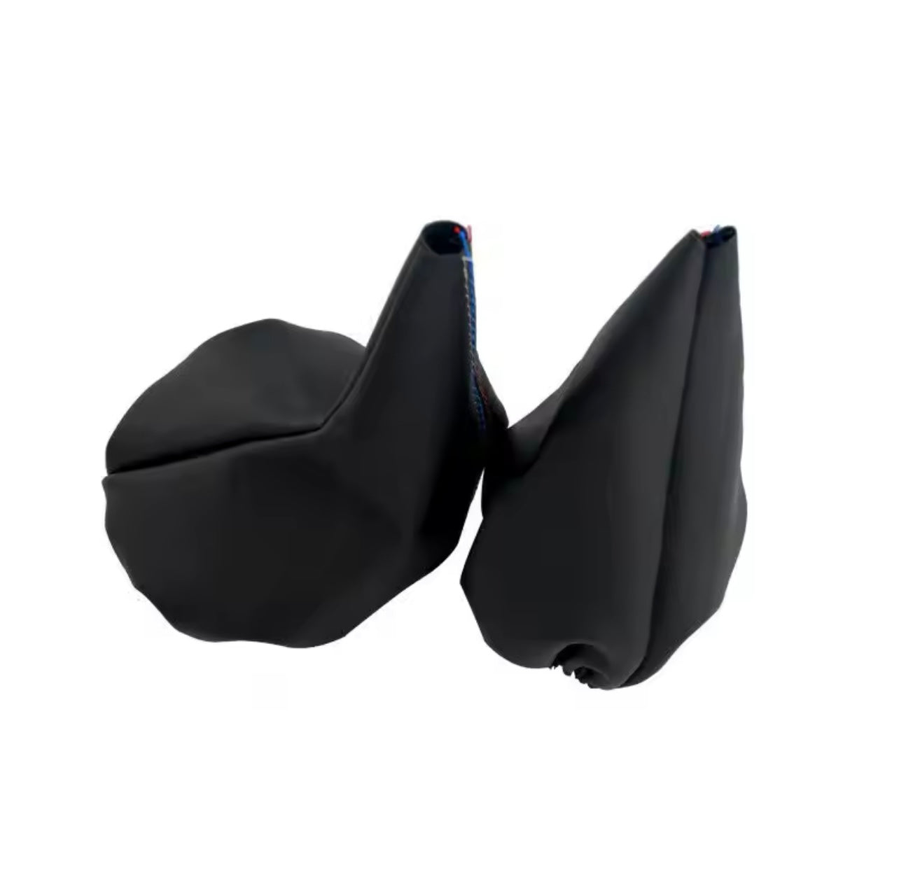 Bmw colored stitch leather shift boot with handbrake boot